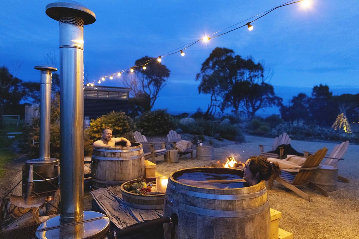 Inverloch Glamping Co hot tubs