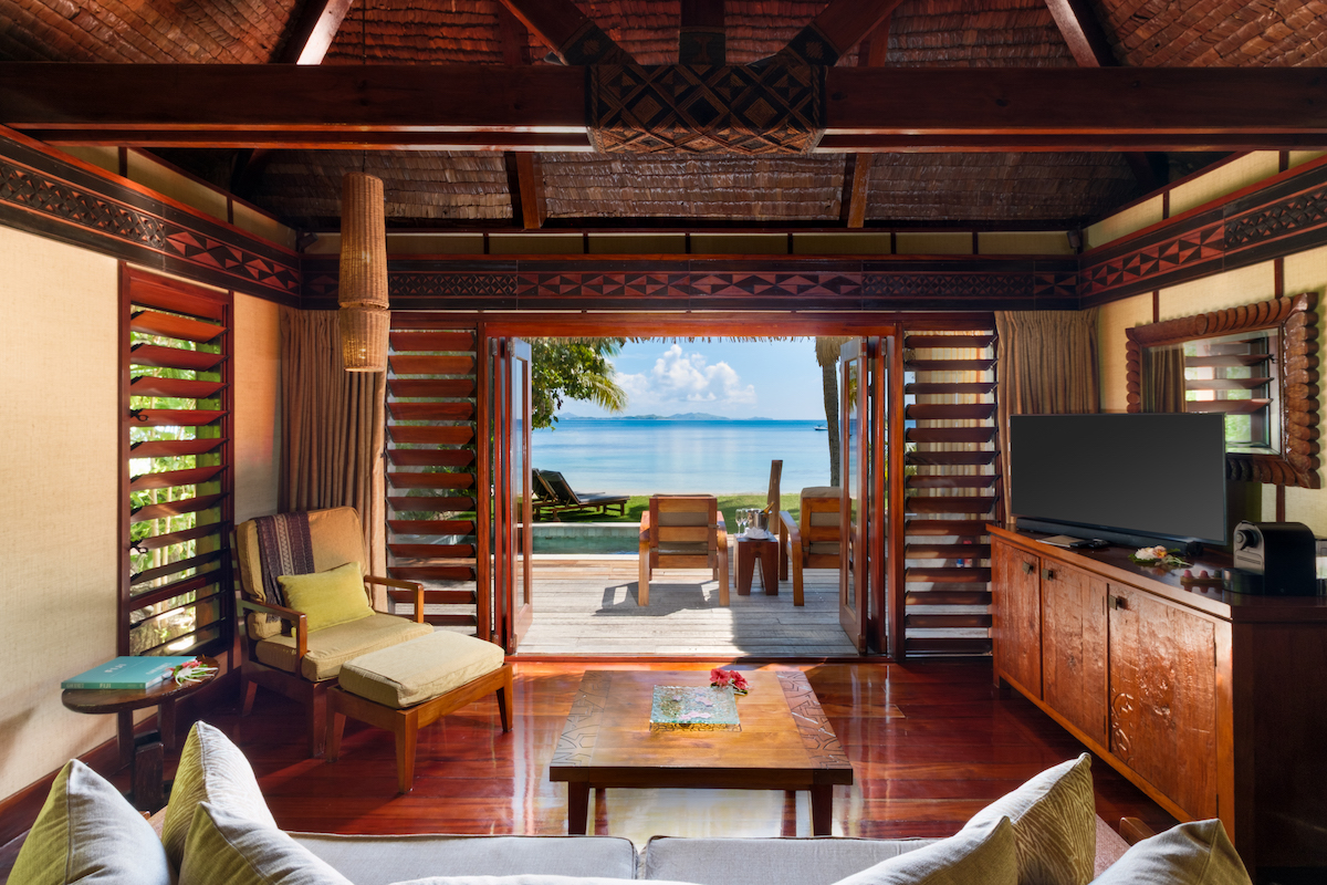 Likuliku Lagoon adult only resort Fiji beachfront bure