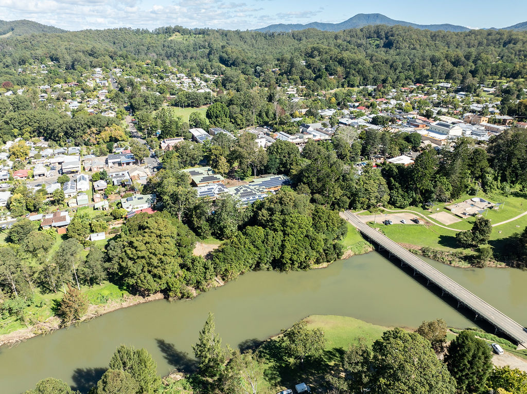 Bellingen New South Wales from above